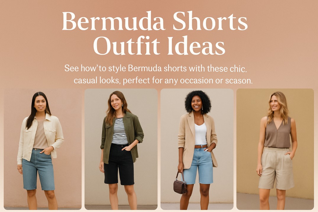 25+ Bermuda Shorts Outfit Ideas for Women: How to Style Them in 2025