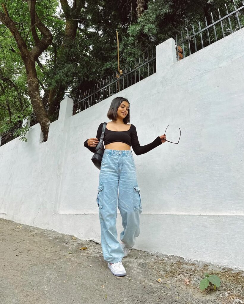 Crop Tops with Wide-Leg Pants