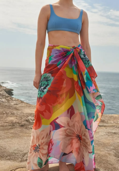 Colorful Sarong Skirt Looks