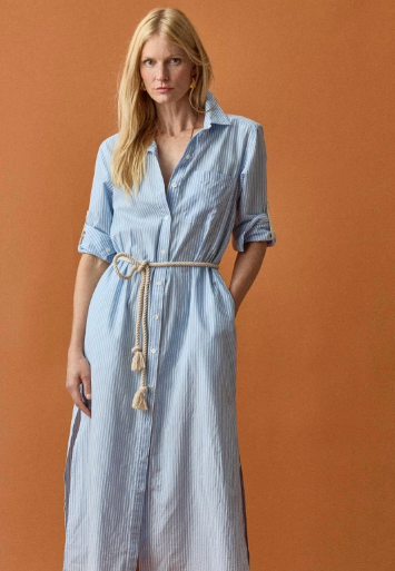 Flowy Button-Down Shirt Dresses