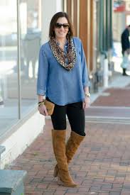 Striped Two-Piece Set + Western Boots
