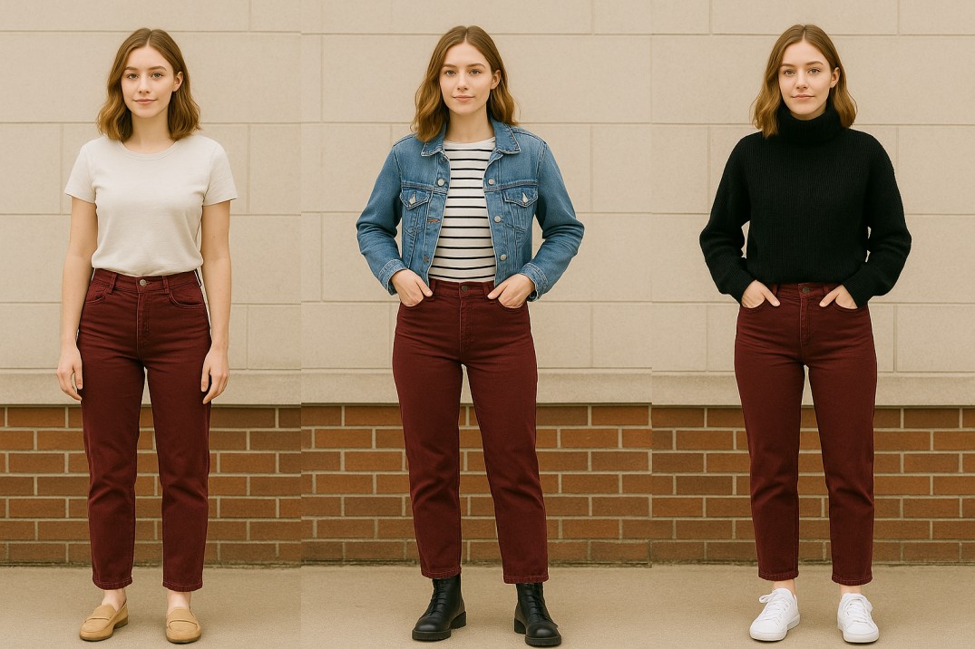How I Style My Maroon Pants: 20 Outfit Ideas
