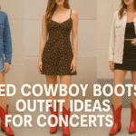 11+ Red Cowboy Boots Outfit Ideas for Concerts
