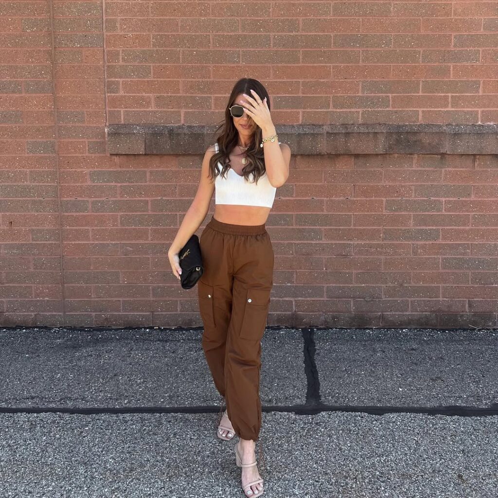 Cargo Pants + Crop Top