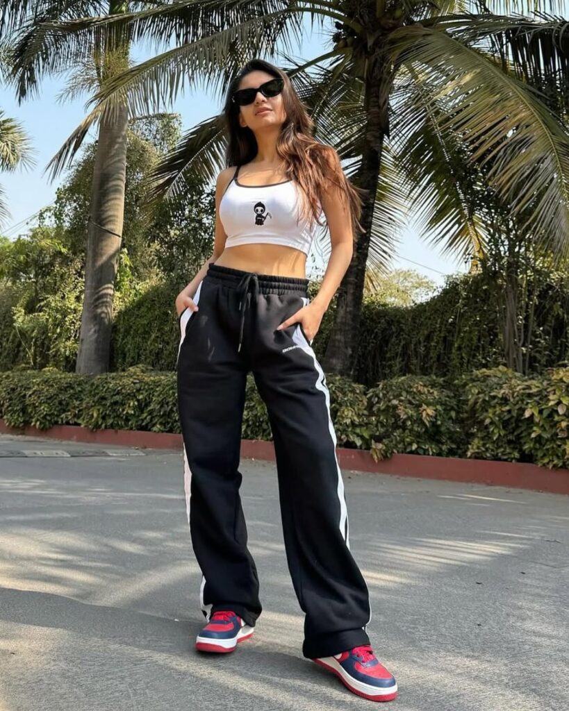 Track Pants + Crop Top