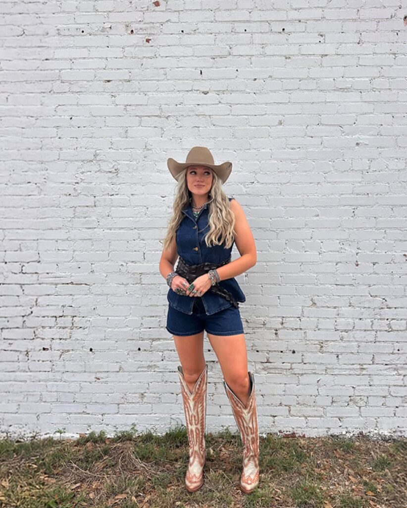 Western Dress + Belt + Boots
