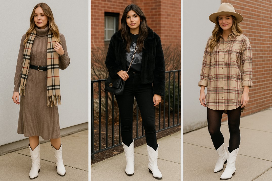 ❄️ 15 White Cowboy Boot Outfit Ideas for Winter Concerts
