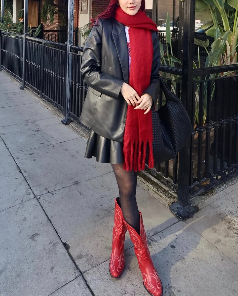 Styling Red Boots for Different Seasons