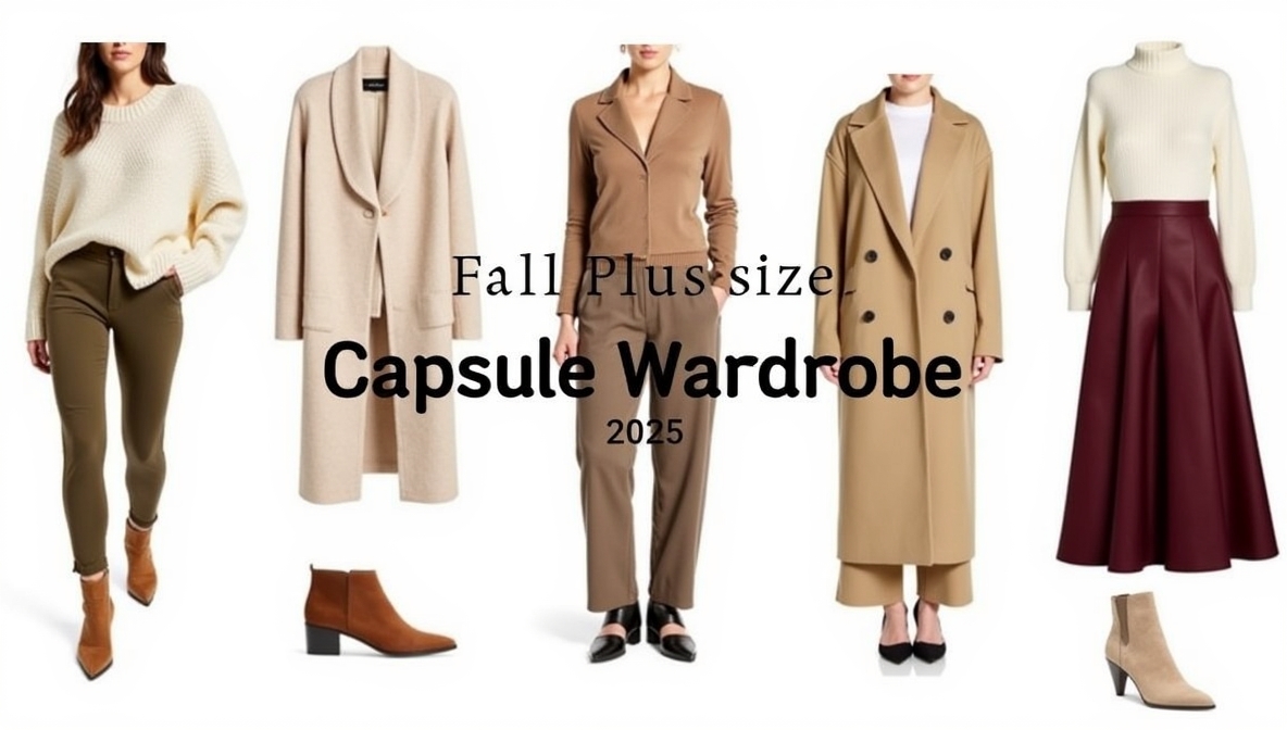 Fall plus size capsule wardrobe ideas 2025 travel