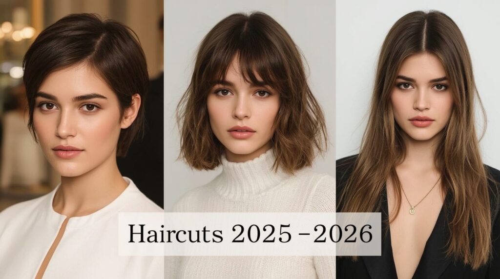 Winter Haircuts for Round Faces