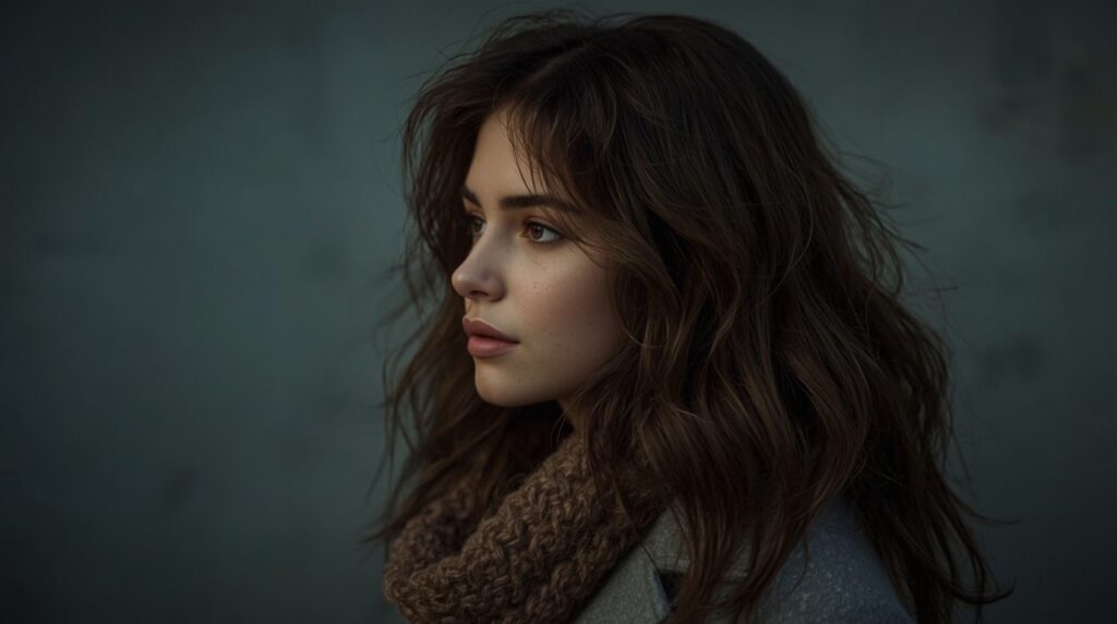 Winter Haircuts for Round Faces